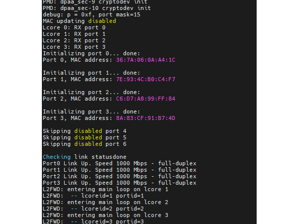 l2fwd 4�� 4��port���г���