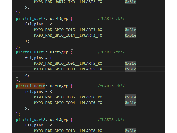 dts�ļ�������pinctrl
