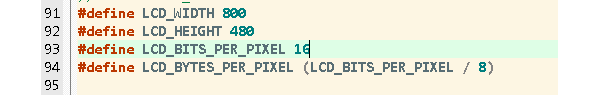 LCD_BITS_PER_PIXEL8Ϊ 16